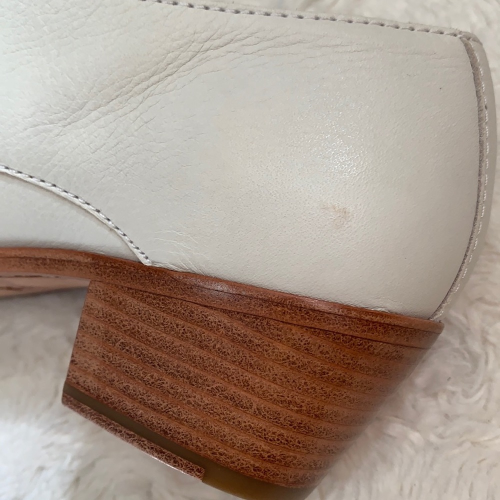 Frye white Ellen Buckle Monk leather western short bootie - Picture 14 of 15